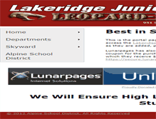 Tablet Screenshot of lakeridgeutah.org